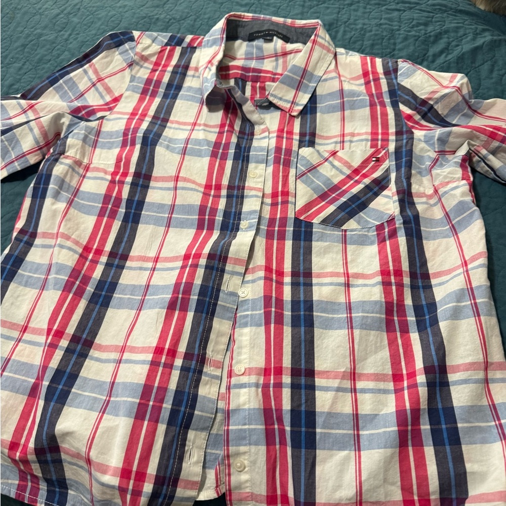 Tommy Hilfiger Button down plaid shirt